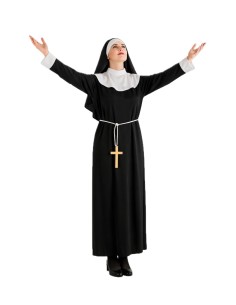 Fantasia de Freira Tamanho M - de alta qualidade, ideal para carnaval, festas temáticas e eventos especiais. 2